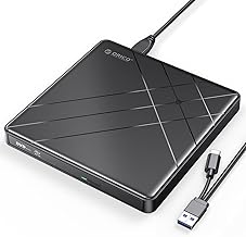 ORICO External Blu-Ray Drives USB 3.0 Type-C Compatible, PC Windows, Linux, Mac OS, with M-DISC Support, Noise Reduction