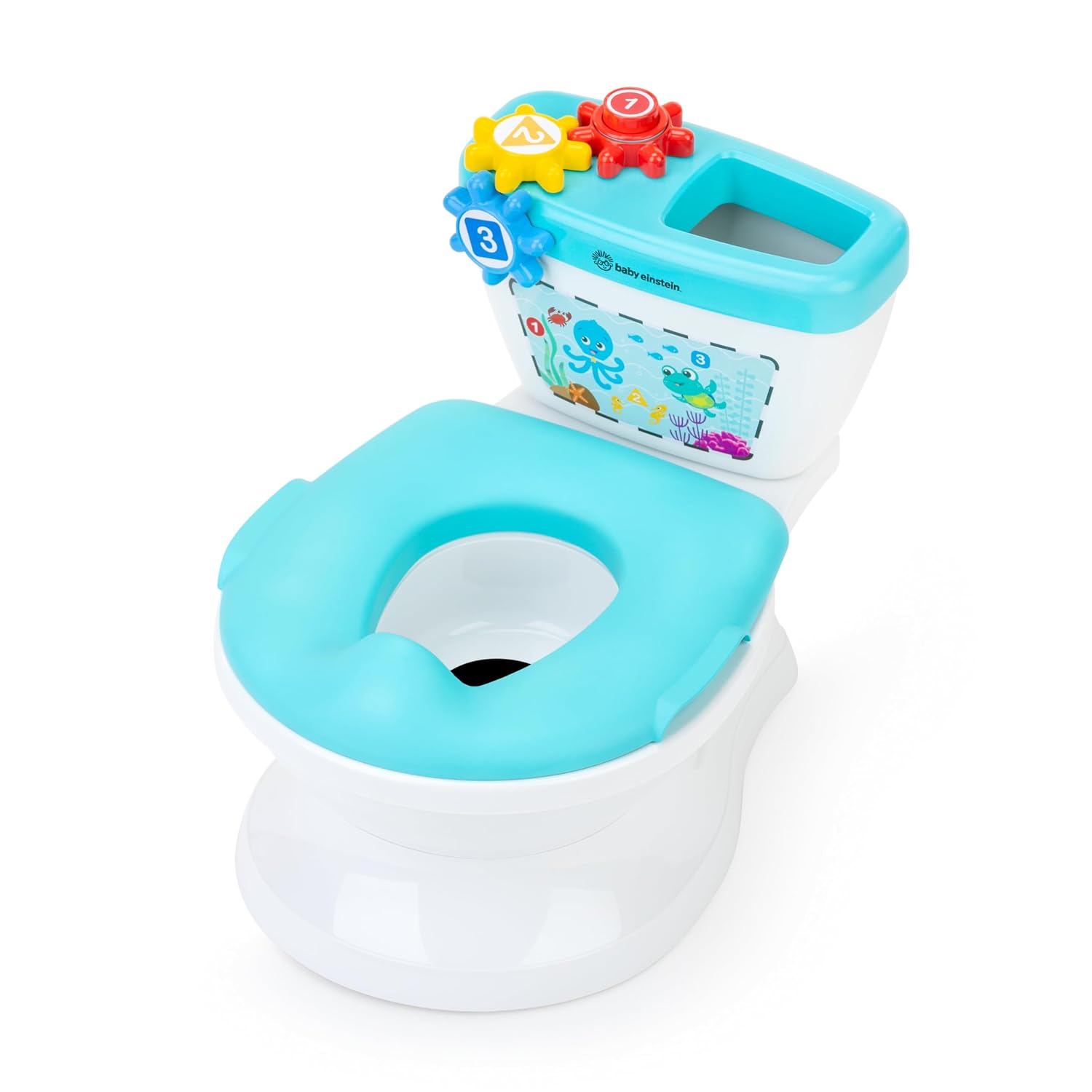 Baby Einstein Geared for Success 2-in-1 Potty Training System, Toilet & Potty Seat Included, Ages 18+ Months, with Music and Spinning Gears