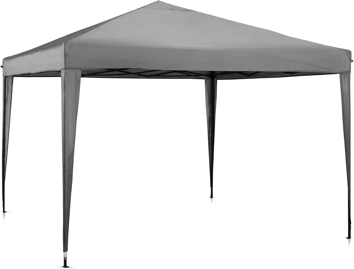 VonHaus Pop Up Gazebo 3 x 3m – Outdoor Garden Marquee Shelter Canopy with No Sides, Storage Bag, Leg Weight Bags, Pegs & Cords – Waterproof, Heavy Duty Steel Frame, Easy No Tool Assembly