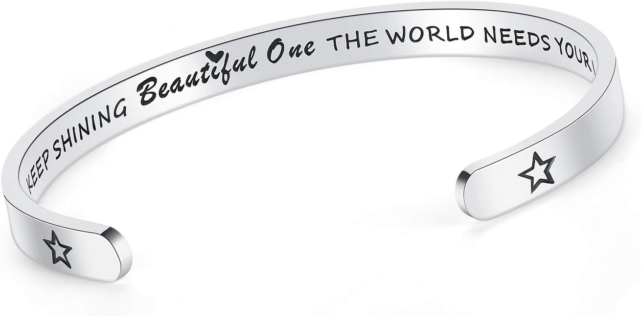 SAM & LORI Personal Bracelets for Teens/Women-Inspirational Jewelry Gifts (Various Designs) for Daughter/Sister/Mom/Friends-Adjustable Bracelet in a Pretty Gift Box