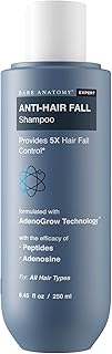 Bare Anatomy Anti-Hair Fall Shampoo | Provides 5X Hair Fall Control Suitable for All Hair Types | Enriched with Adenosine and Peptides | 250 ml