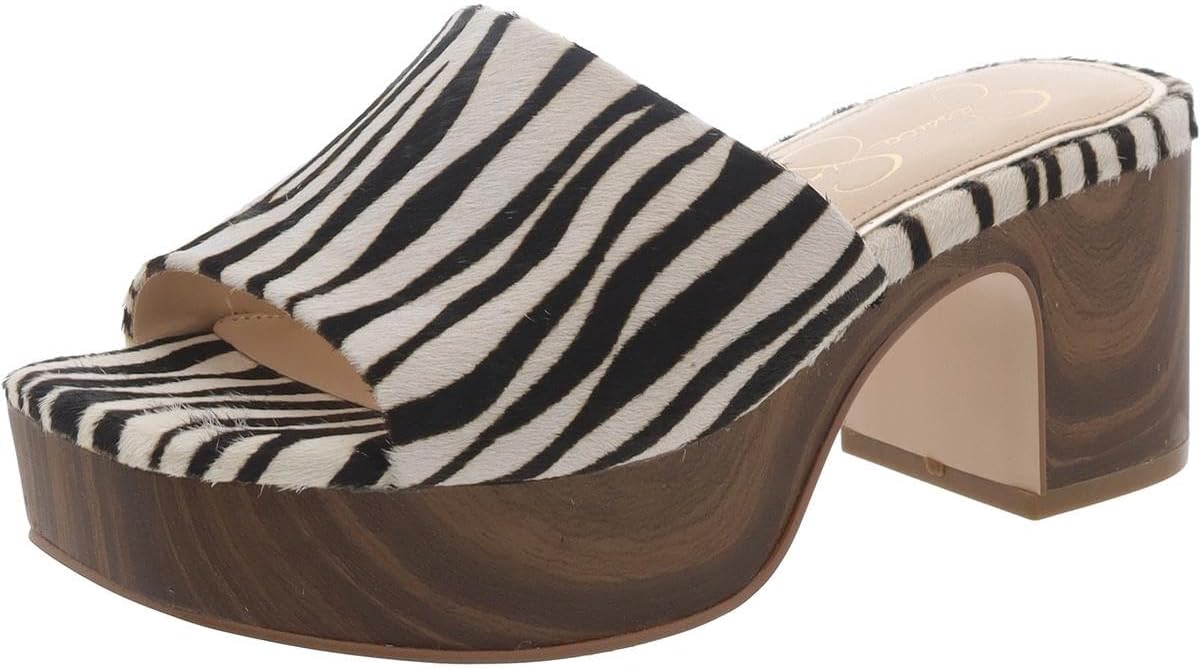 Jessica Simpson Womens Kalyani Slip On Open Toe Heels