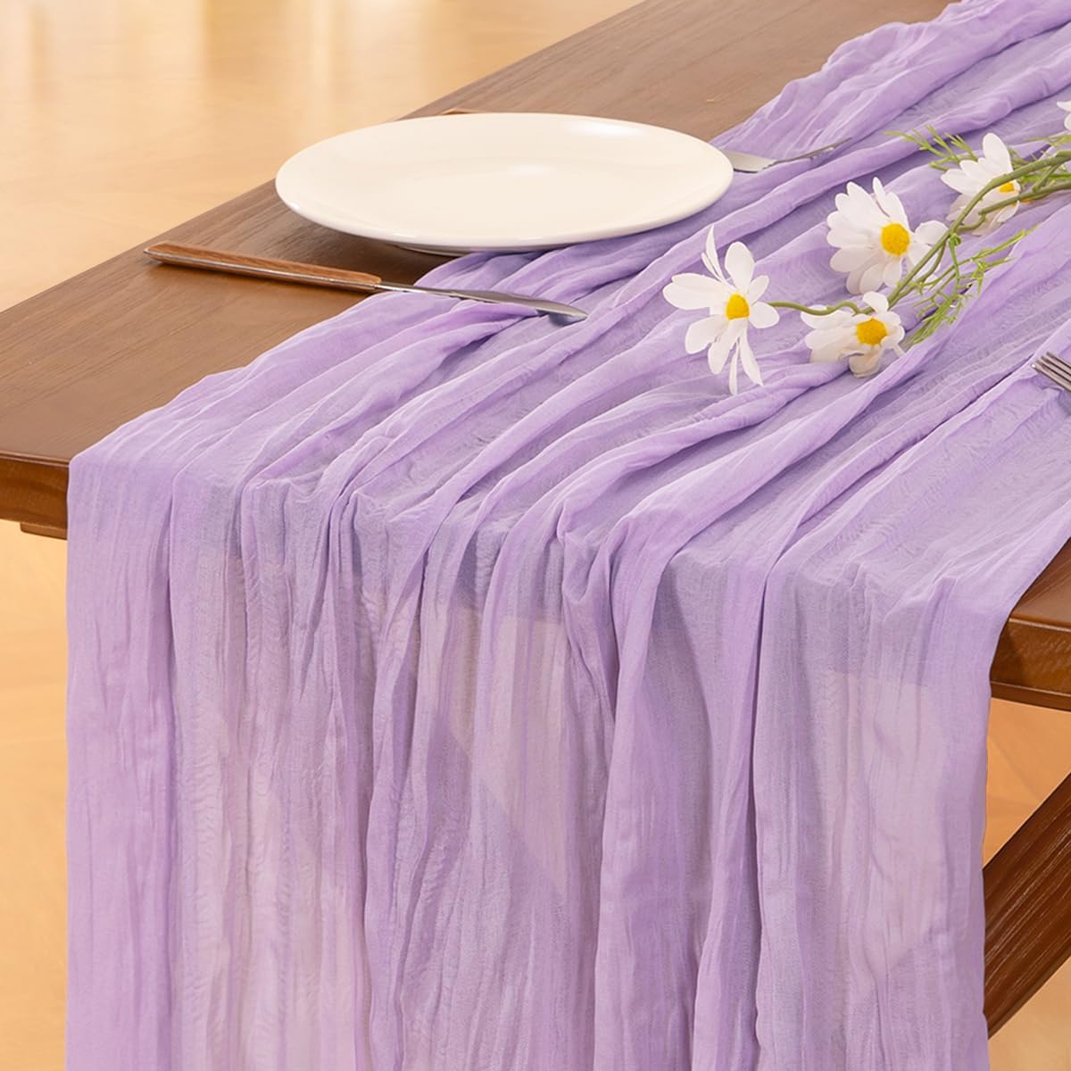 Cheesecloth Table Runner Fall Boho Wedding Birthday Party Home Decor