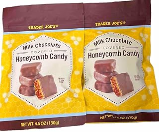 Generic Trader Joe's Milk Chocolate Covered Honeycomb Candy (pack of 2), Full Size