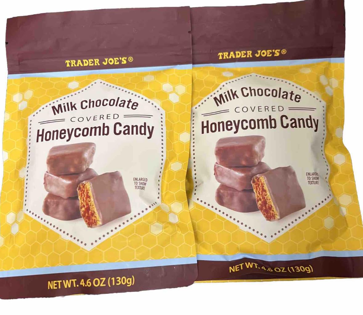 Generic Trader Joe's Milk Chocolate Covered Honeycomb Candy (pack of 2), Full Size