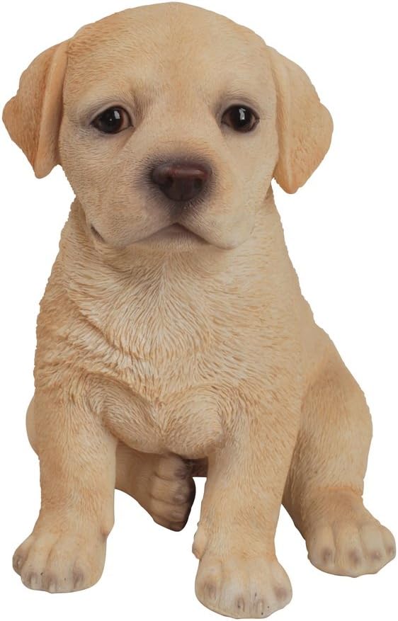 Hi-Line Gift Ltd Labrador Puppy Statue, Yellow