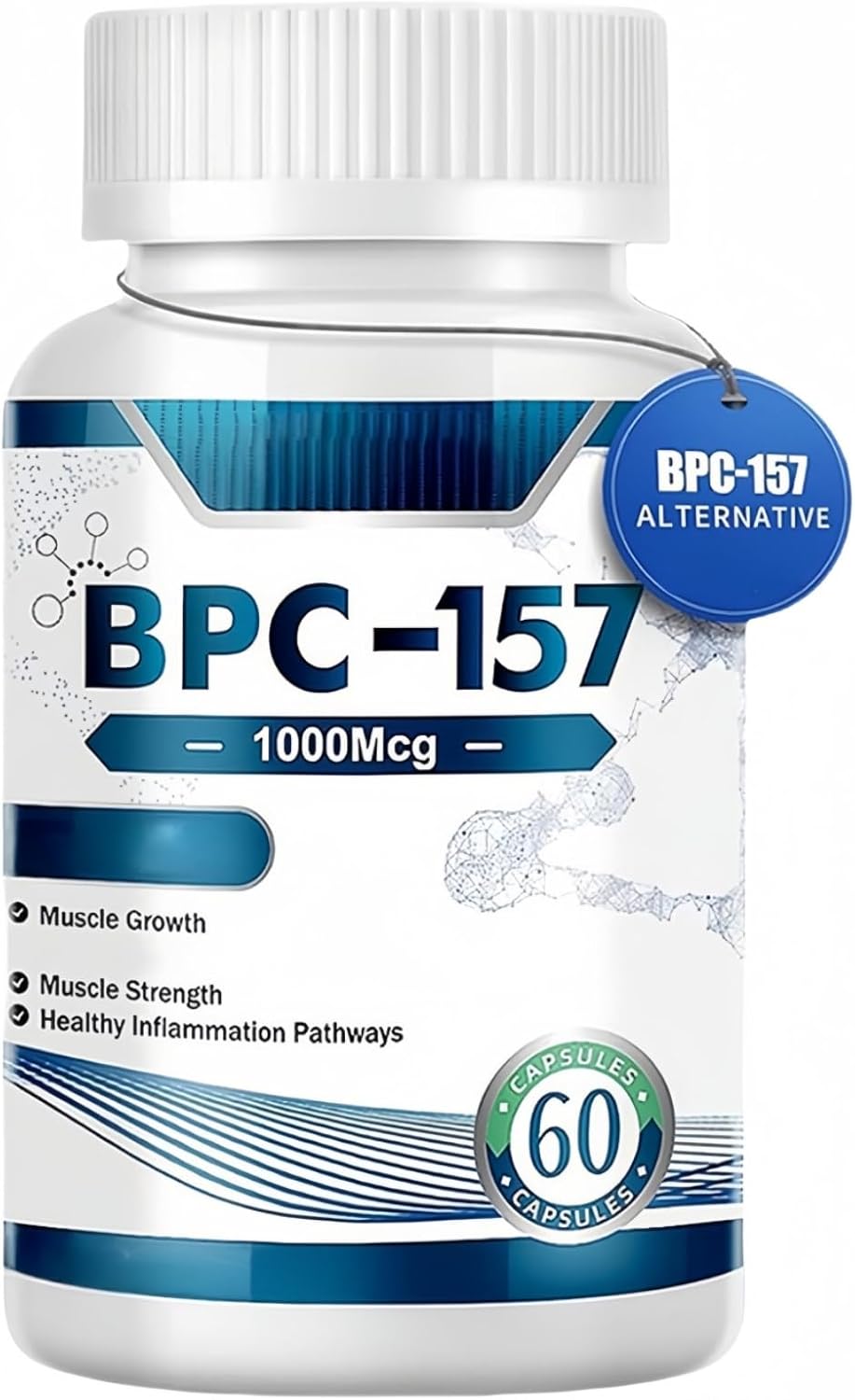 60 Pcs BPC 157 Pep/Tide Caps/ules,Energy Tab/Lets for Tiredness,Muscle Workout Rec/overy,Male Boostup,Mens Multivit/amin Tab/Lets,Adult Gum/mies Multiv/itamins,Mild and Portable,Replenish Energy