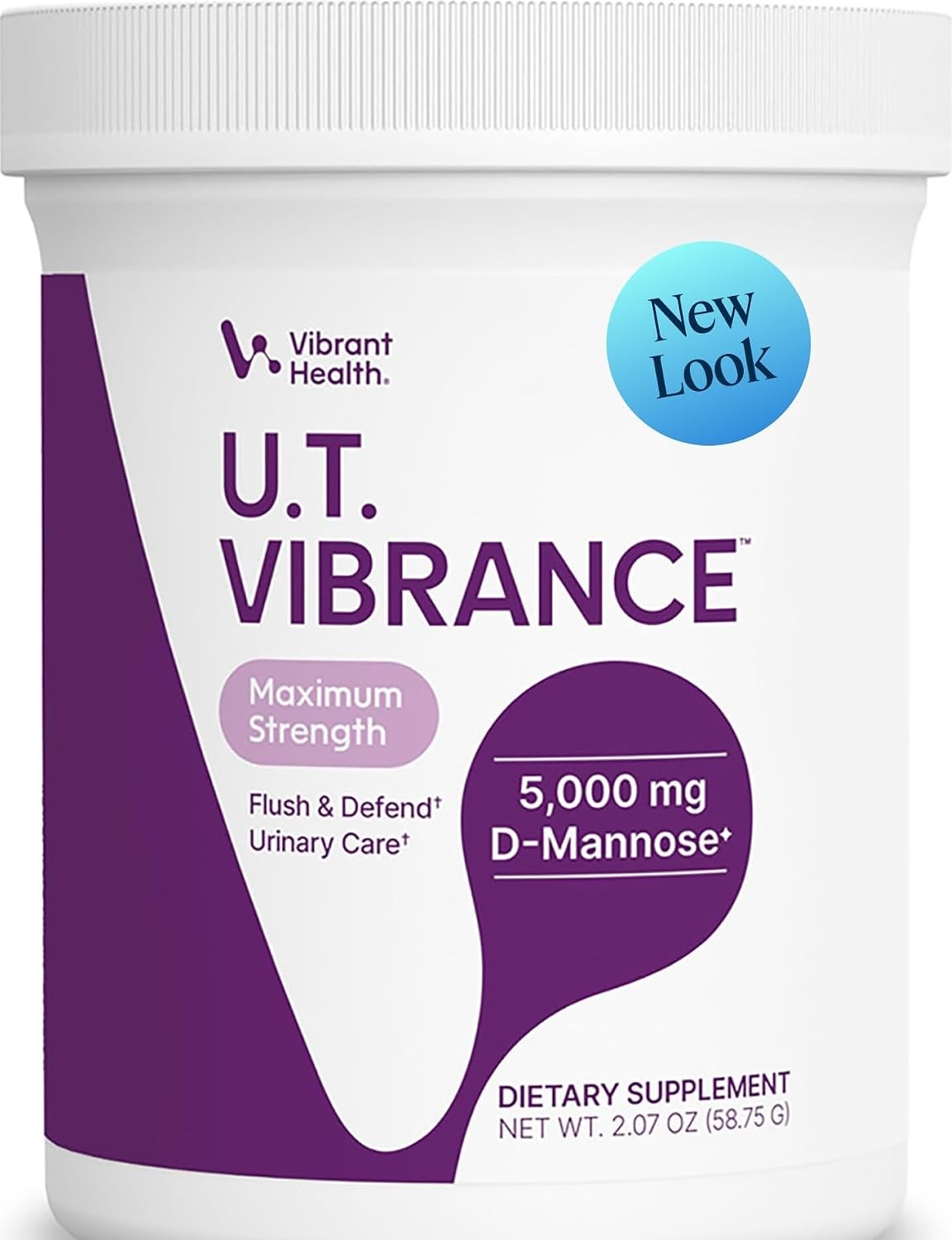 Vibrant Health U.T. Vibrance Powder, 5000mg D-Mannose, 10 Servings