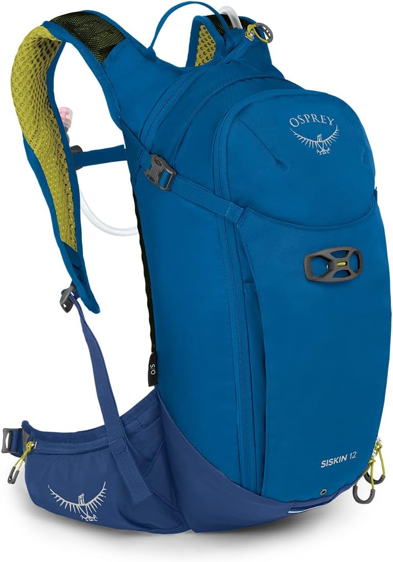 Osprey Siskin 12L Men's Biking Backpack with Hydraulics Reservoir, Postal Blue