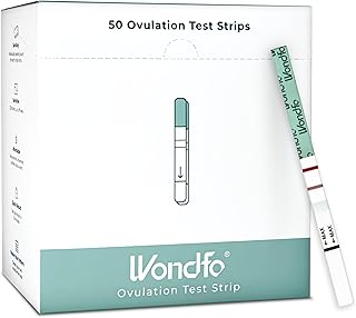 Wondfo Ovulation Test Strips - Women Fertility Tracking and Pregnancy Planning with Cycle-Detecting LH Surge - Highly Sensitive and Fast Result at Home Kit (50 Count)