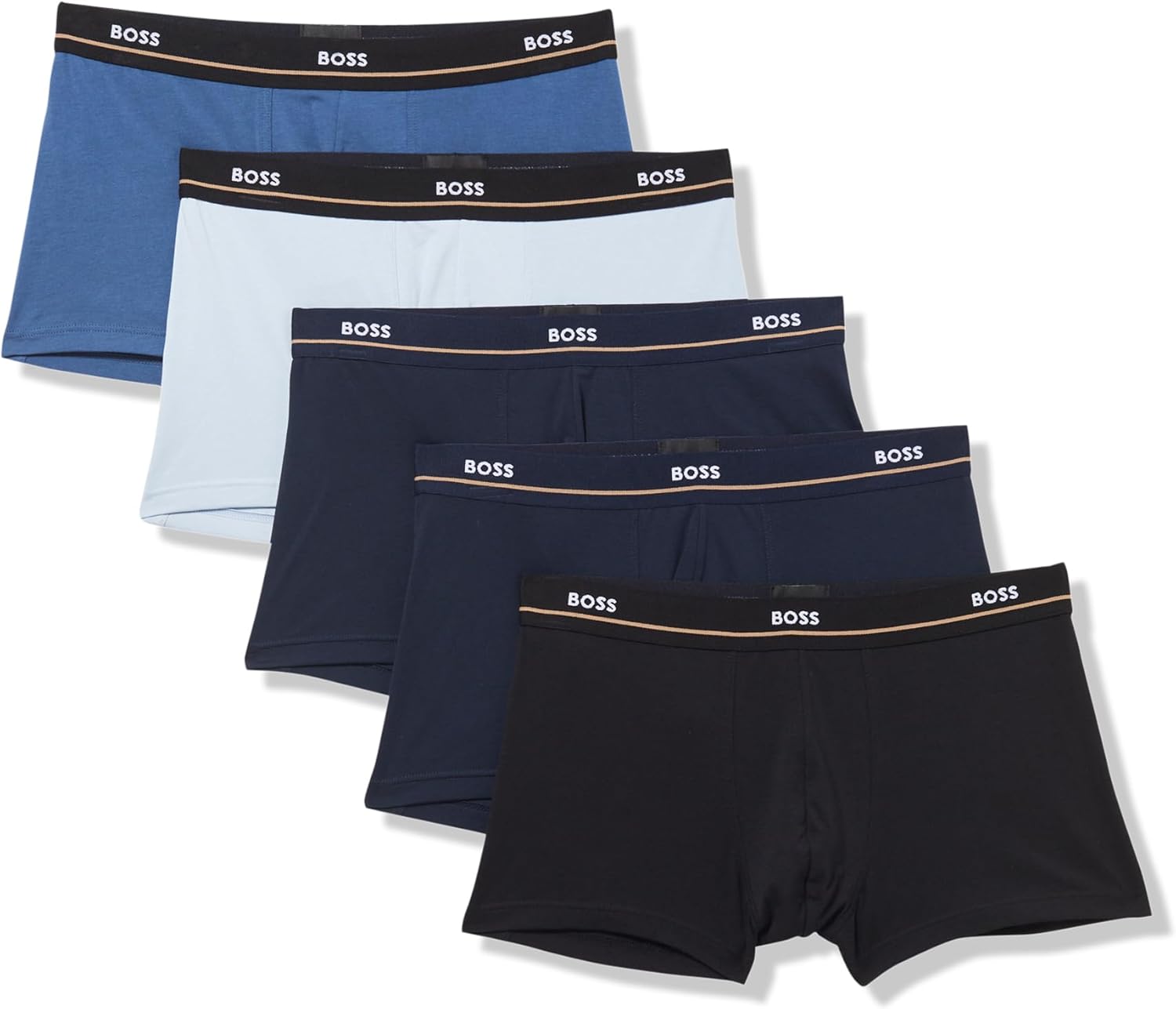 BOSS Men's 5-Pack Bold Logo Trunks
