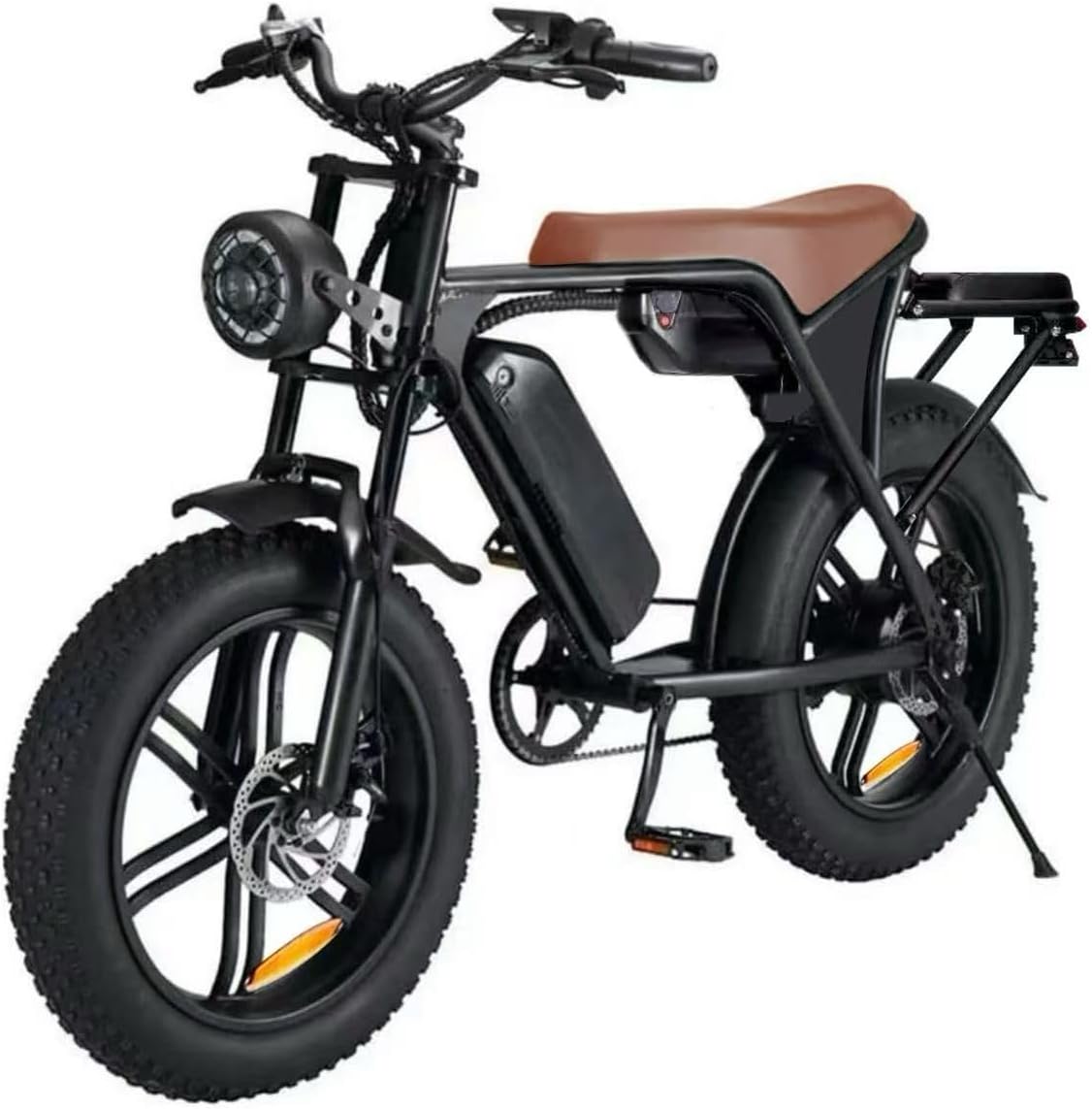 20” Electric Bike, 20 Inch E Bike, Hybrid Bike, 2 X 48V 15AH Double Batteries, 120 KM Range, Brushless Motor, LCD Display, 7 Gear, Rear Seat, Throttle, Suspension, Disc Brakes, Headlight, Indicators