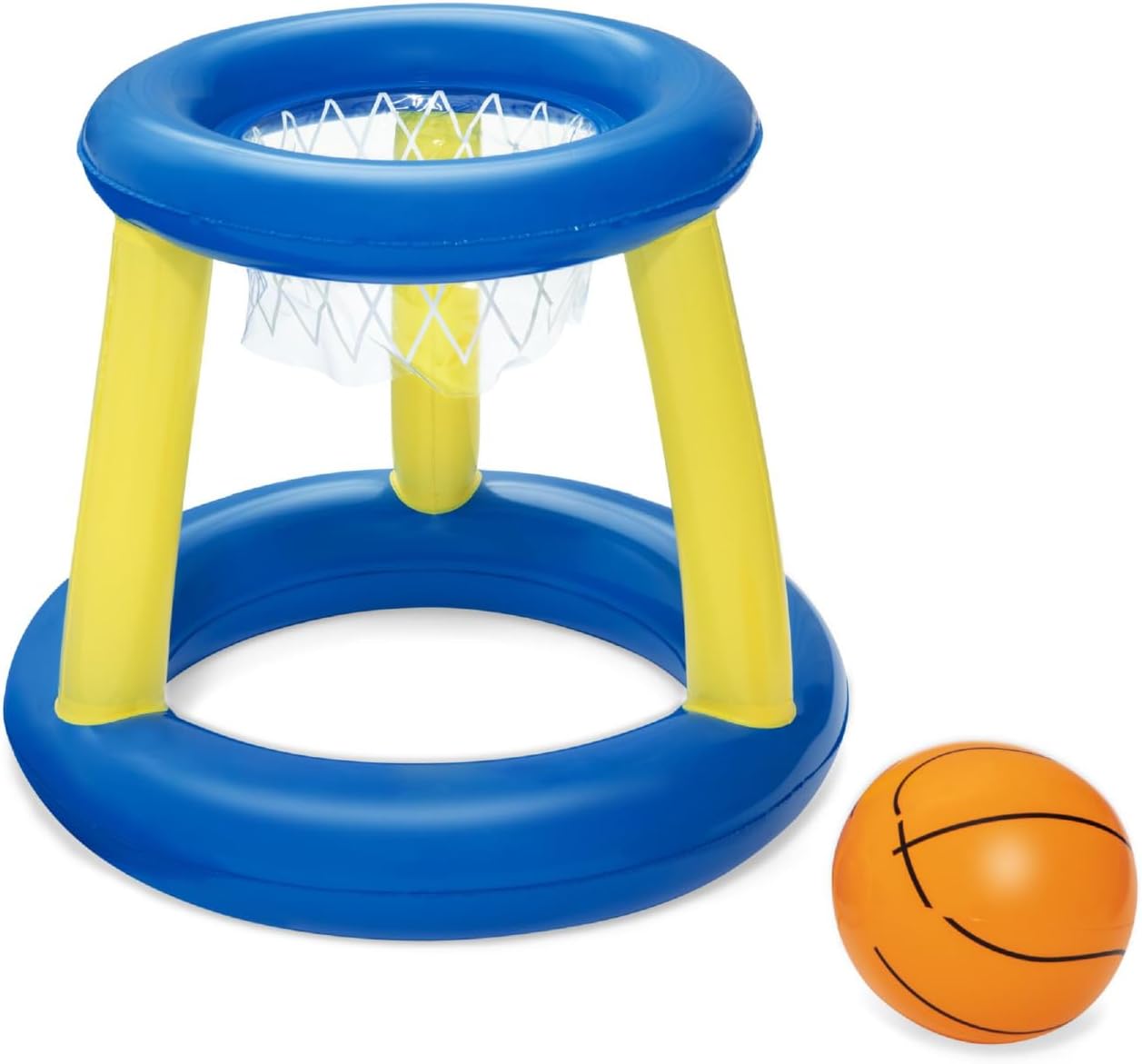 Bestway 52418 Splash N Hoop Inflatable Basketball Swimming Set, Floating Pool Game, Orange