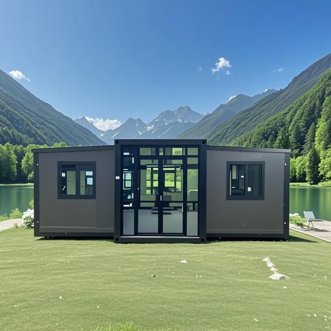20ft 40ft Expandable Portable Folding Modular Tiny Home - 3 Bedroom Prefab Container House with Bathroom for Adults | Space-Saving Modern Living Solution