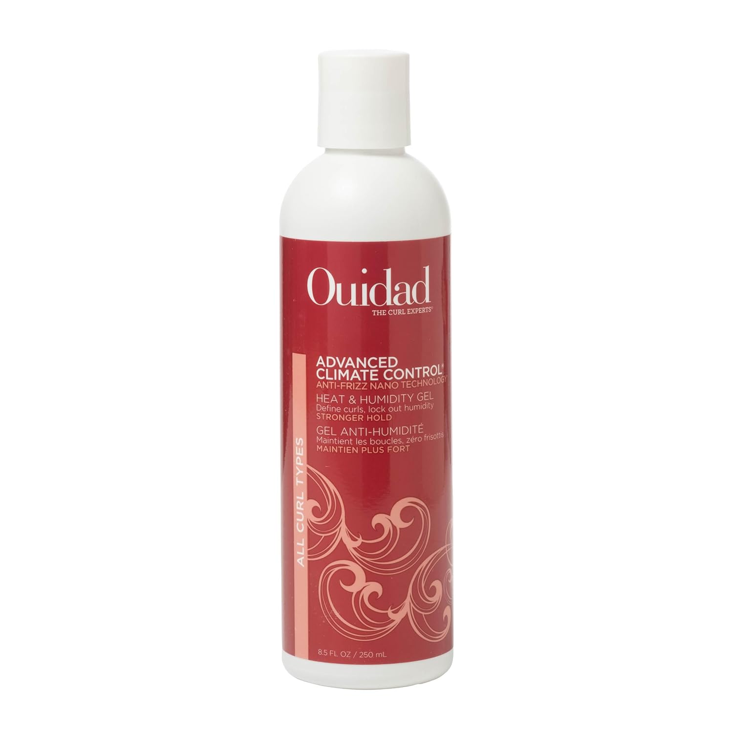 Ouidad Advanced Climate Control Heat & Humidity Curl Gel, Stronger Hold | Anti-Frizz Nano Technology, Dedicated UV Filter, Prevents Flyaways & Defines Curls, Crunch-Free Hold, For All Curl Types