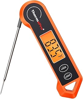 ThermoPro TP19H Digital Meat Thermometer for Cooking with Ambidextrous Backlit and Motion Sensing Kitchen Cooking Food Thermometer for BBQ Grill Smoker Oil Fry Candy Instant Read Thermometer