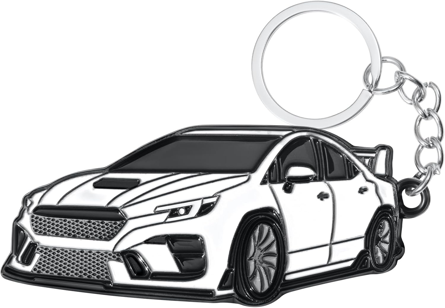 for Impreza Keychain Accessories-Fob Cover Cool Mods compatible with Subaru Impreza STi WRX White