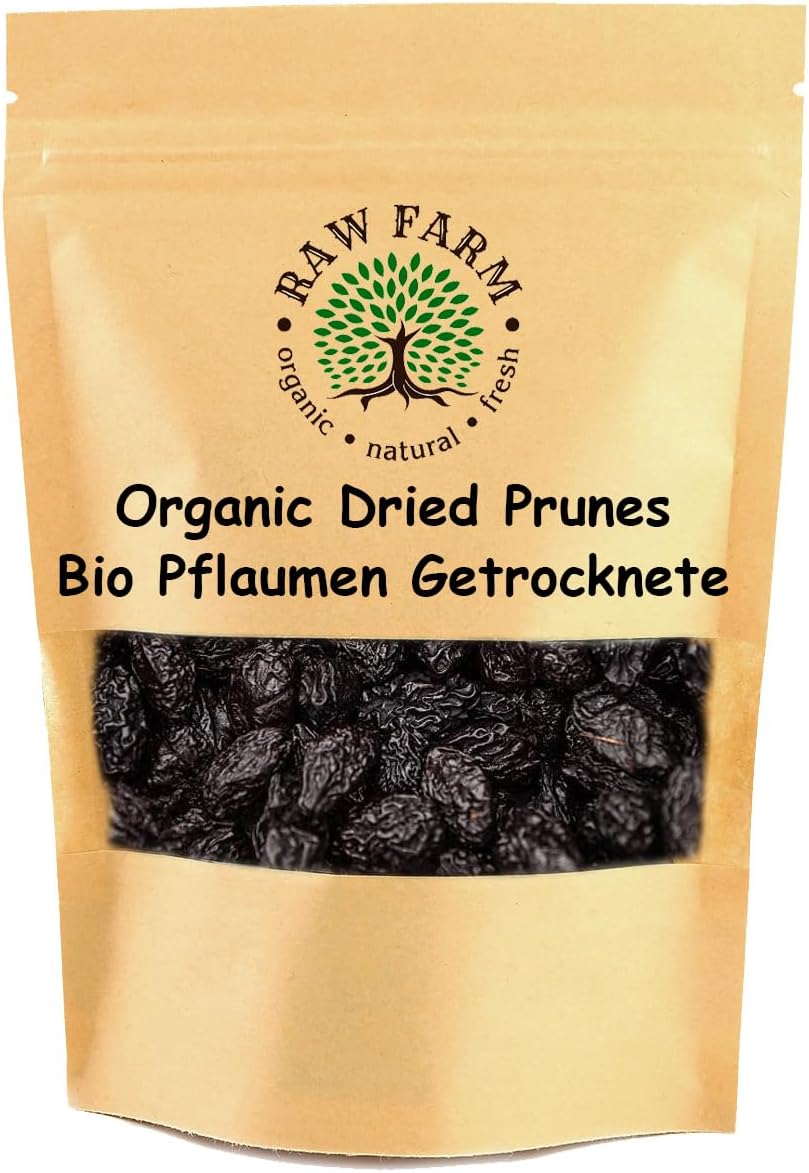 1 kg Organic Dried Pitted Prunes – 100% Natural & Additive-Free | No Added Sugar or Sweeteners | No Moisture, Naturally Sweet by Raw Farm