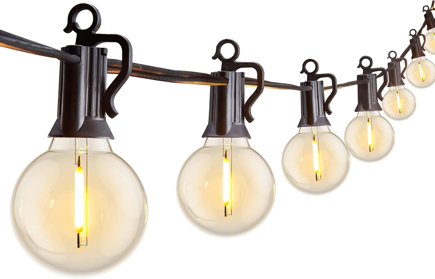 Brightown Outdoor String Lights, 29FT G40 LED IP65 Waterproof Patio Lights