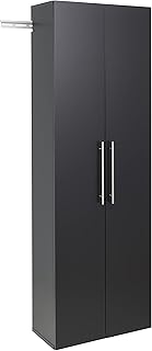 Prepac HangUps 24" Large Garage Cabinet, Bathroom Cabinet Wall Mount, Laundry Cabinet, Kitchen Wall Cabinet, Ideal for Garage, Kitchen and Laundry Organization 24" W x 72" H x 12" D, Black