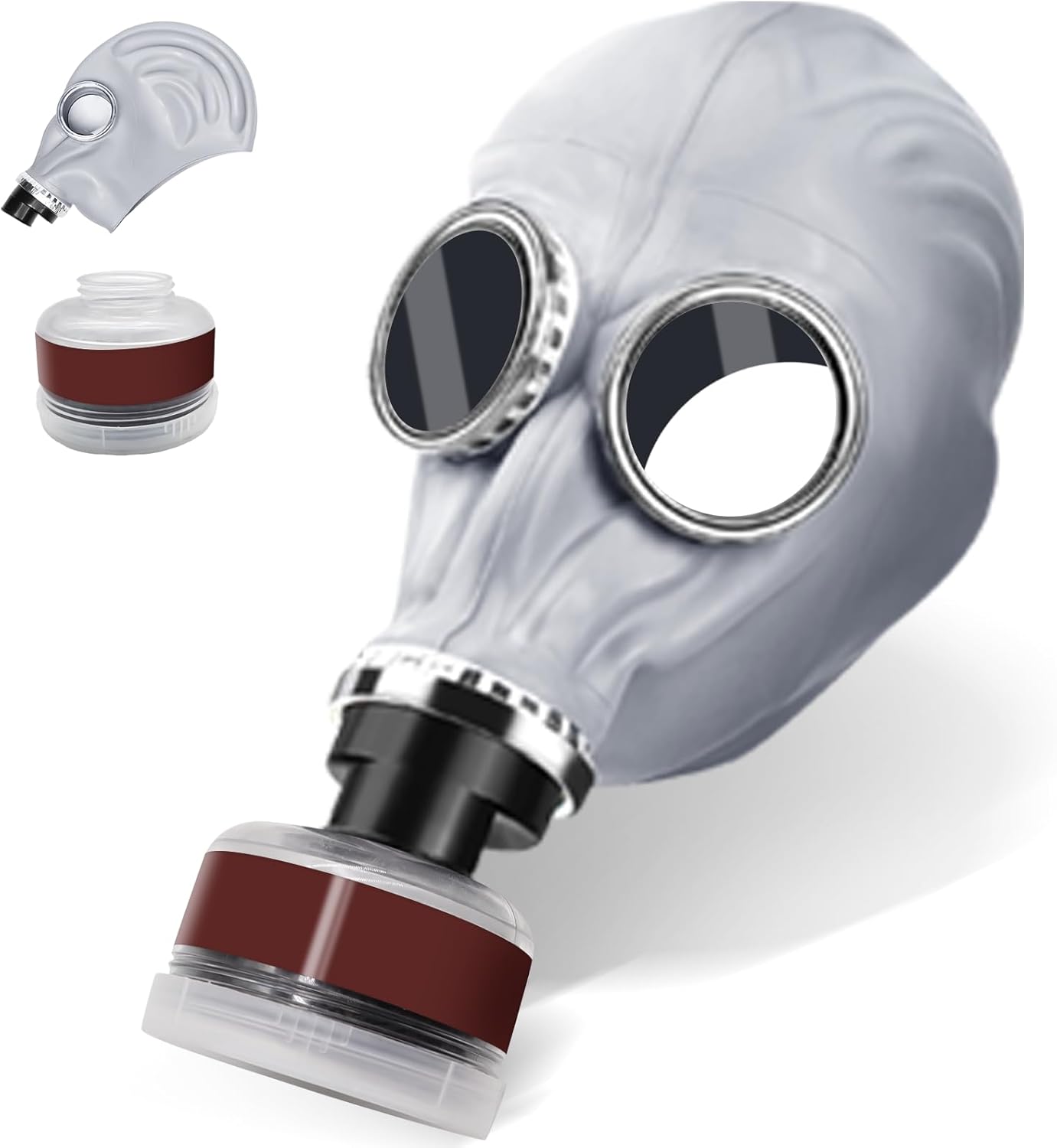 Facemoon 59/64 Reusable Masks,Safety Masks,Dual Filter Masks, Paint, Dust, Epoxy Resin, Construction, Welding, Sanding, Woodworking, Chemical Reusable Gas Masks