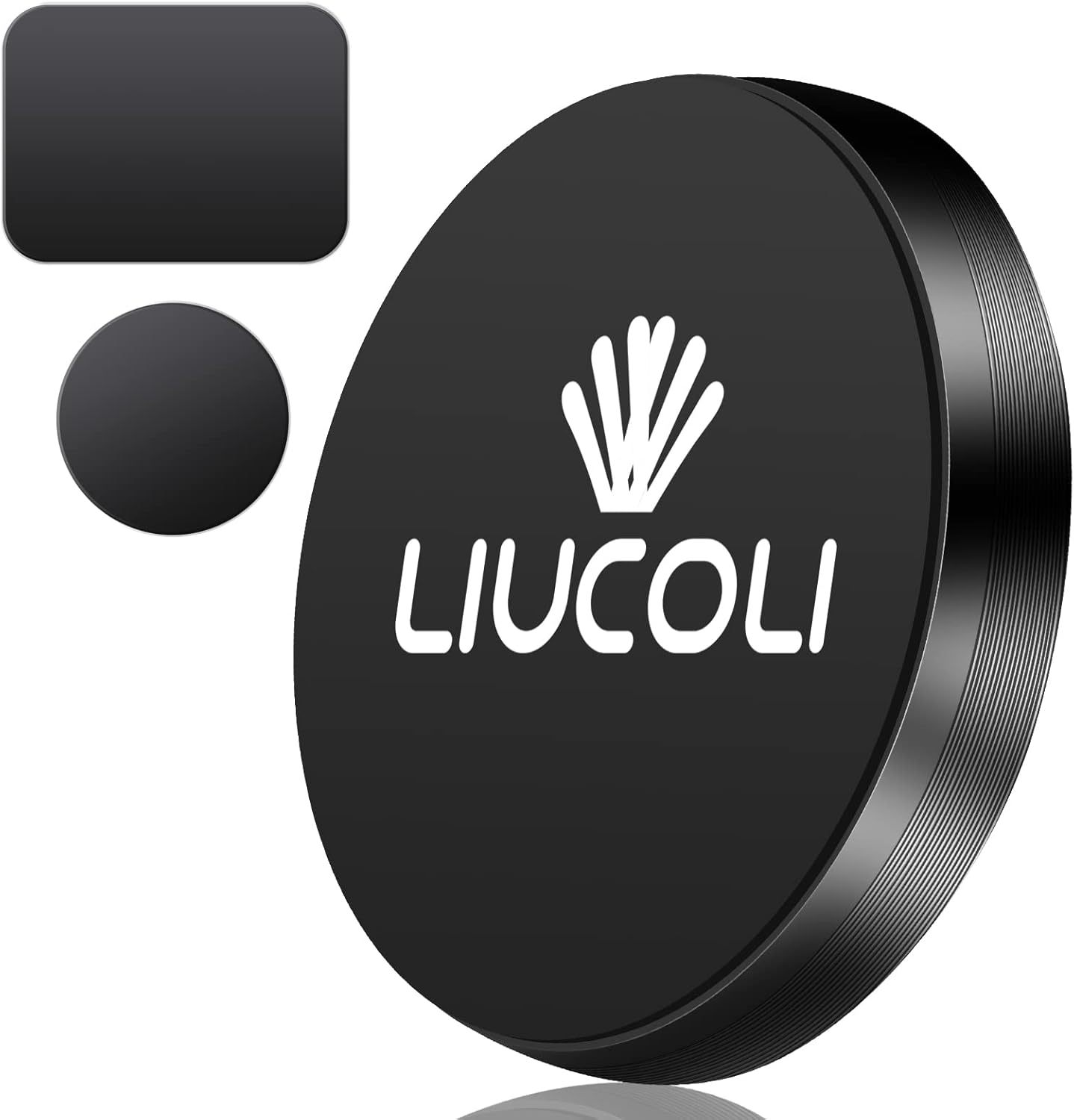 LIUCOLI Magnetic Phone Holder - Car Mount with Phone Magnet Sticker for Dashboard, Compatible with iPhone, Samsung, Huawei