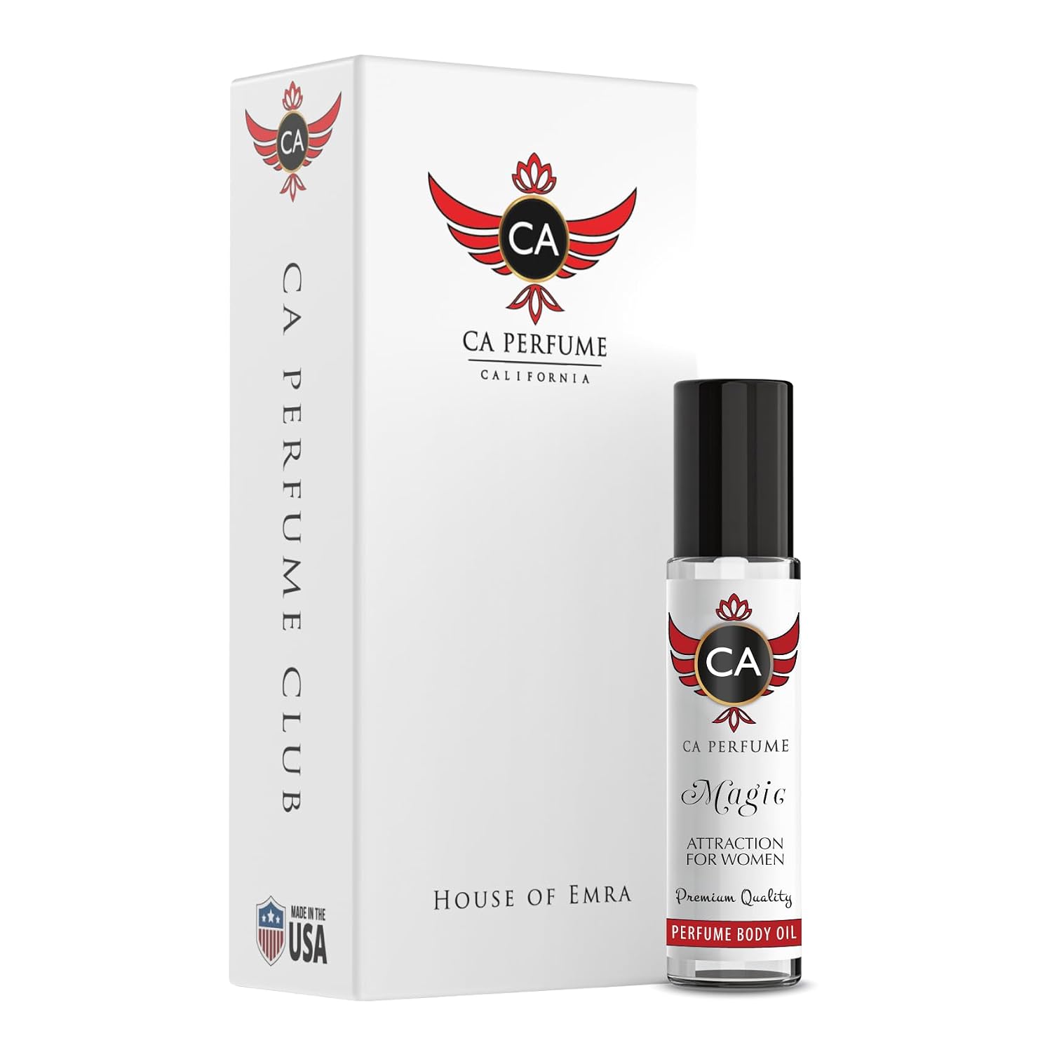 CA Perfume Magic Attraction For Women Pheromone Infused Body Oil Perfume To Attract Men & Instinct Aphrodisiac 0.33 fl oz / 10ml