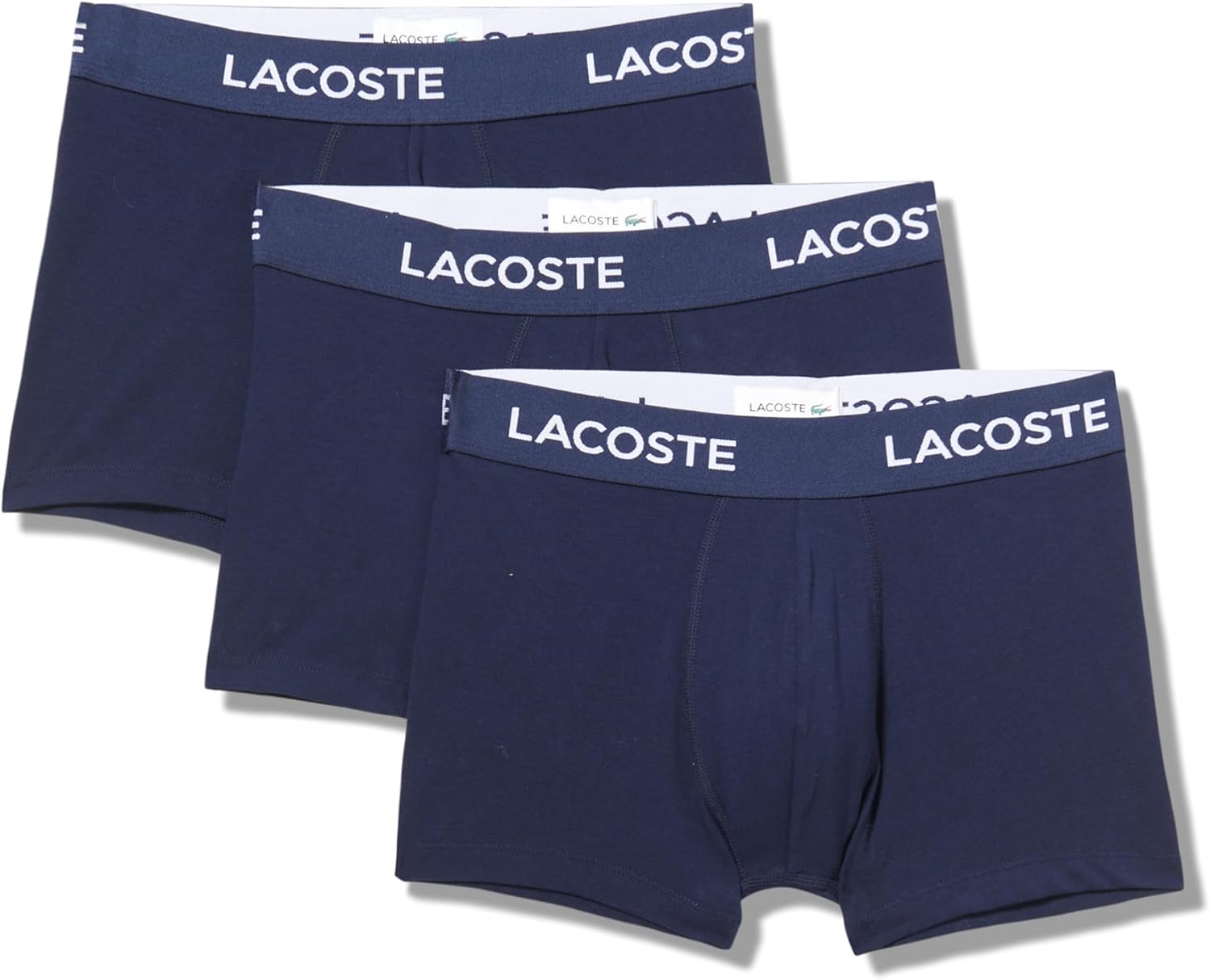 Lacoste Men's Casual Classic 3 Pack Cotton Stretch Trunks
