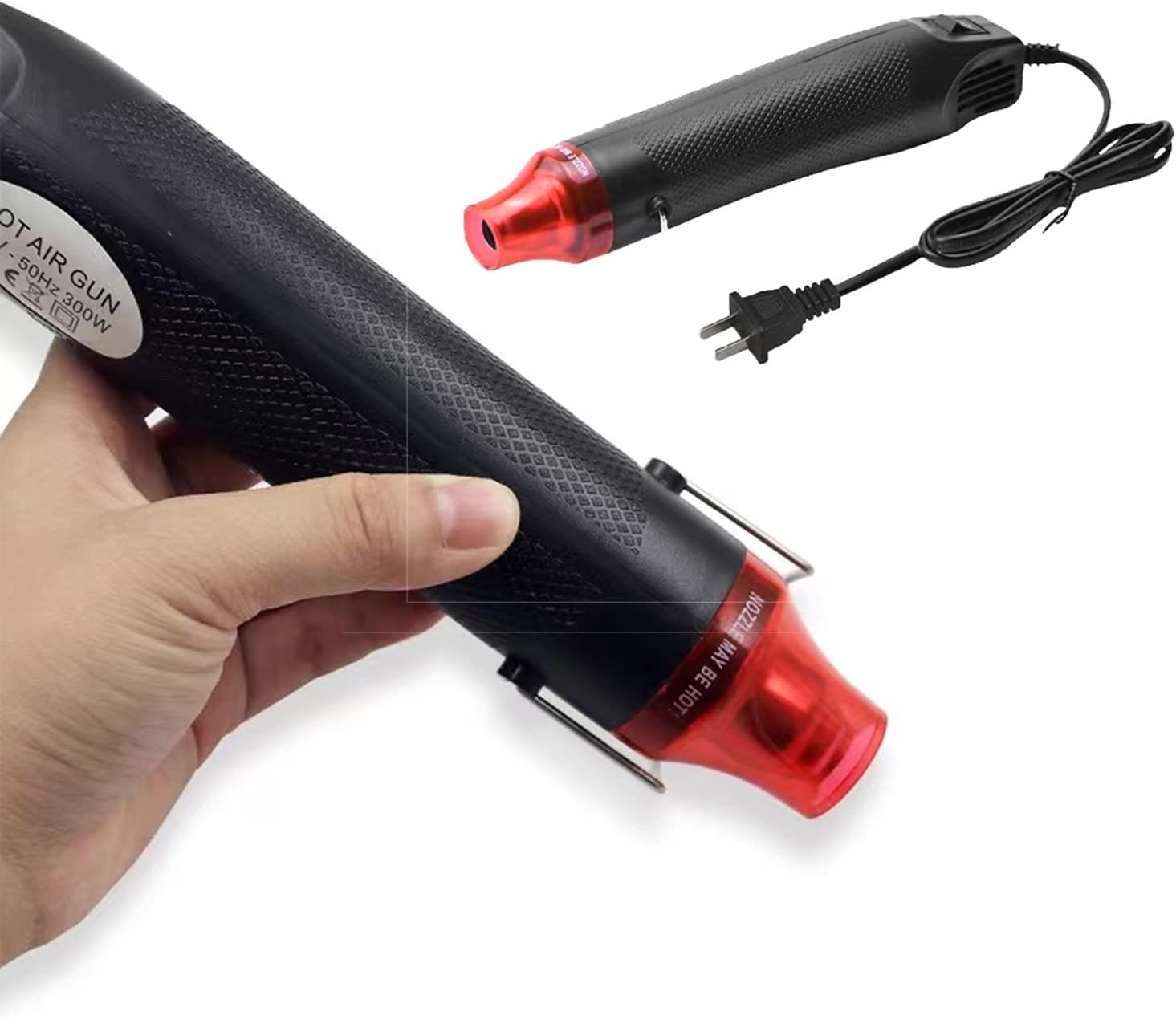 Mini Heat Gun 300W Handheld Heat Gun Dual-Temperature 392℉ & 662℉ Hot Air Gun Electric Heating Tools for Removing Epoxy Cup Painting Resin Air Bubbles, Drying Crafts & Shrink Wrap Paint