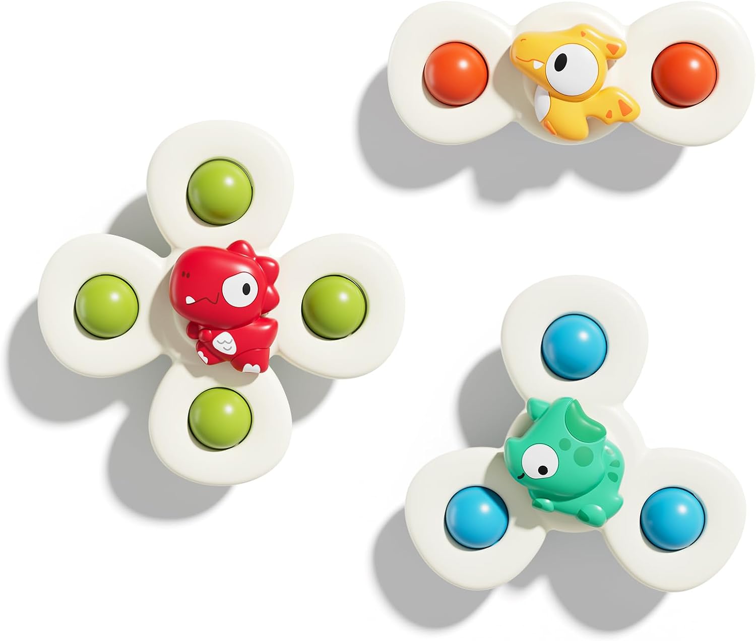 ALASOU Suction Cup Spinner Airplane Travel Toys for 1 Year Old Boy Girl | Spinning Top 12 18 Months,1 2 Year Old Boy Birthday Gift,Baby Bath Toy for Kids Ages 1-3,Sensory Toy for Infant Toddlers