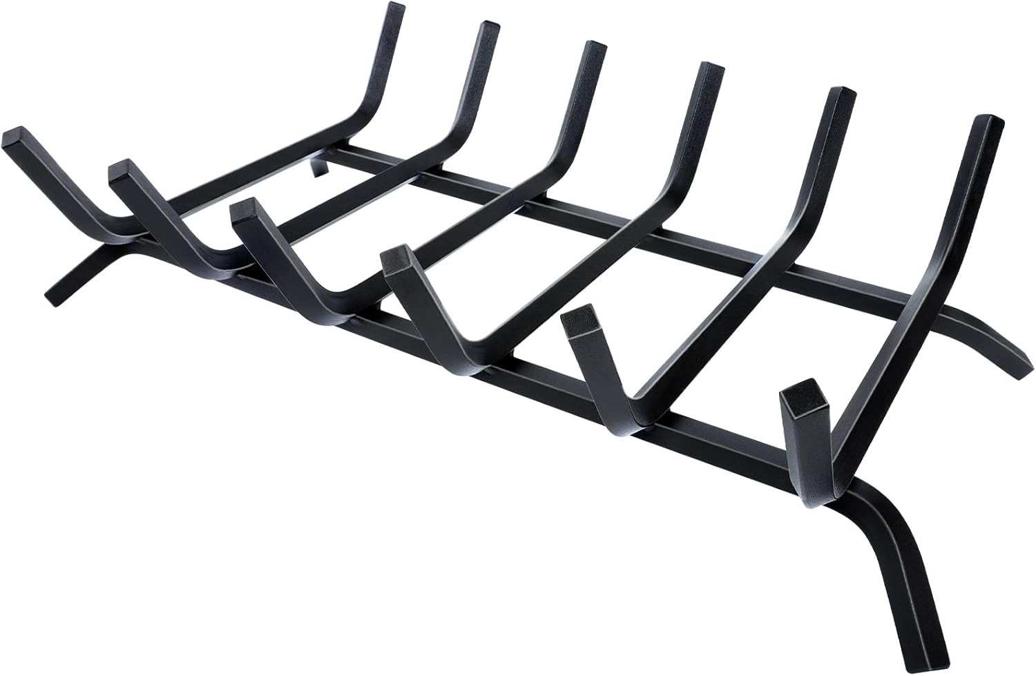 Fireplace Grate,Fireplace Log Holder,Heavy Duty Solid Cast Iron FIrewood Log Burning Rack For Inside the Fireplace Accessories Outood Fire Pit Kindling Fireplace Tools (21 inch)