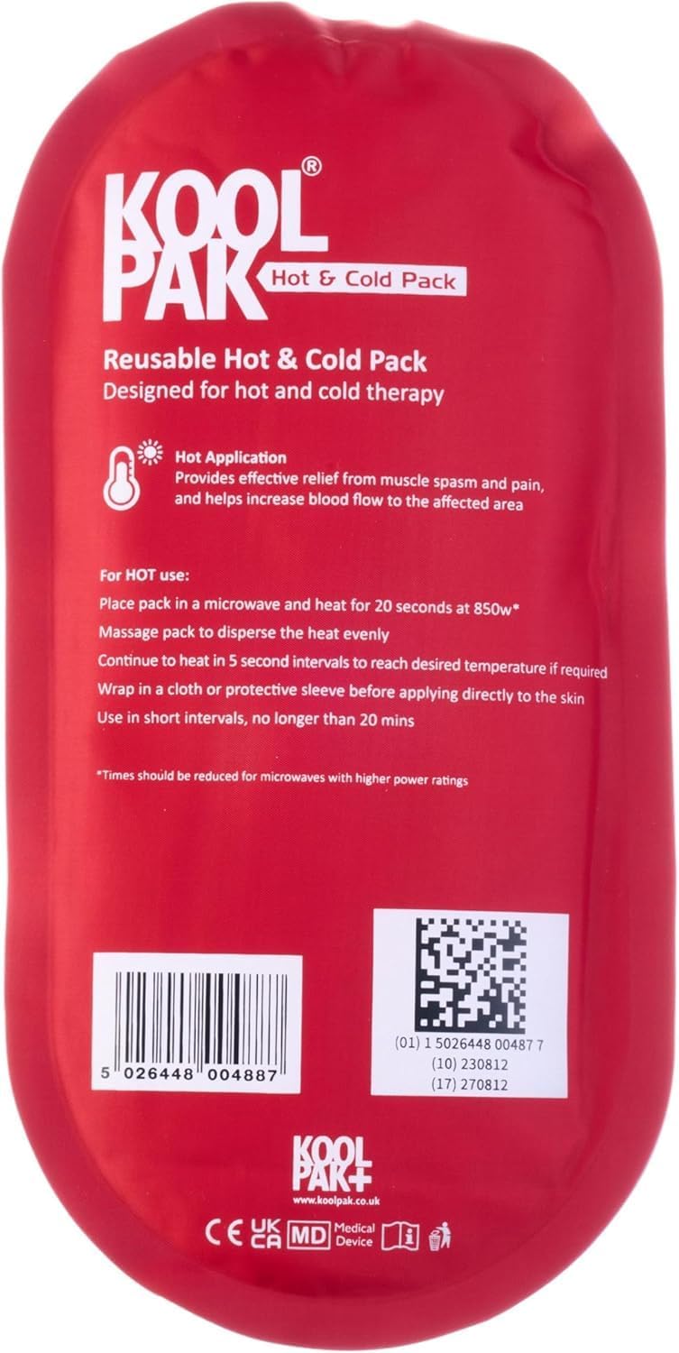 Koolpak Luxury Reusable Hot & Cold Pack - 12.5 x 25.5cm Ice Pack