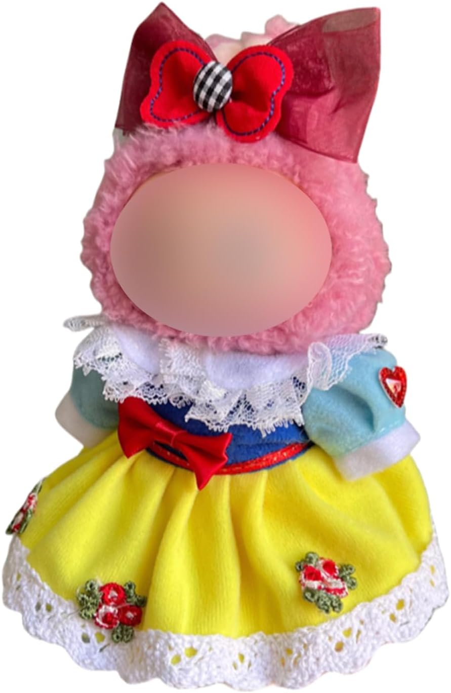 Dress Clothes Set for Labubu Dolls Outfit Doll Dress Clothes Accessories Compatible with 17cm Labubu 1st & 2nd No Doll Included (Style A)