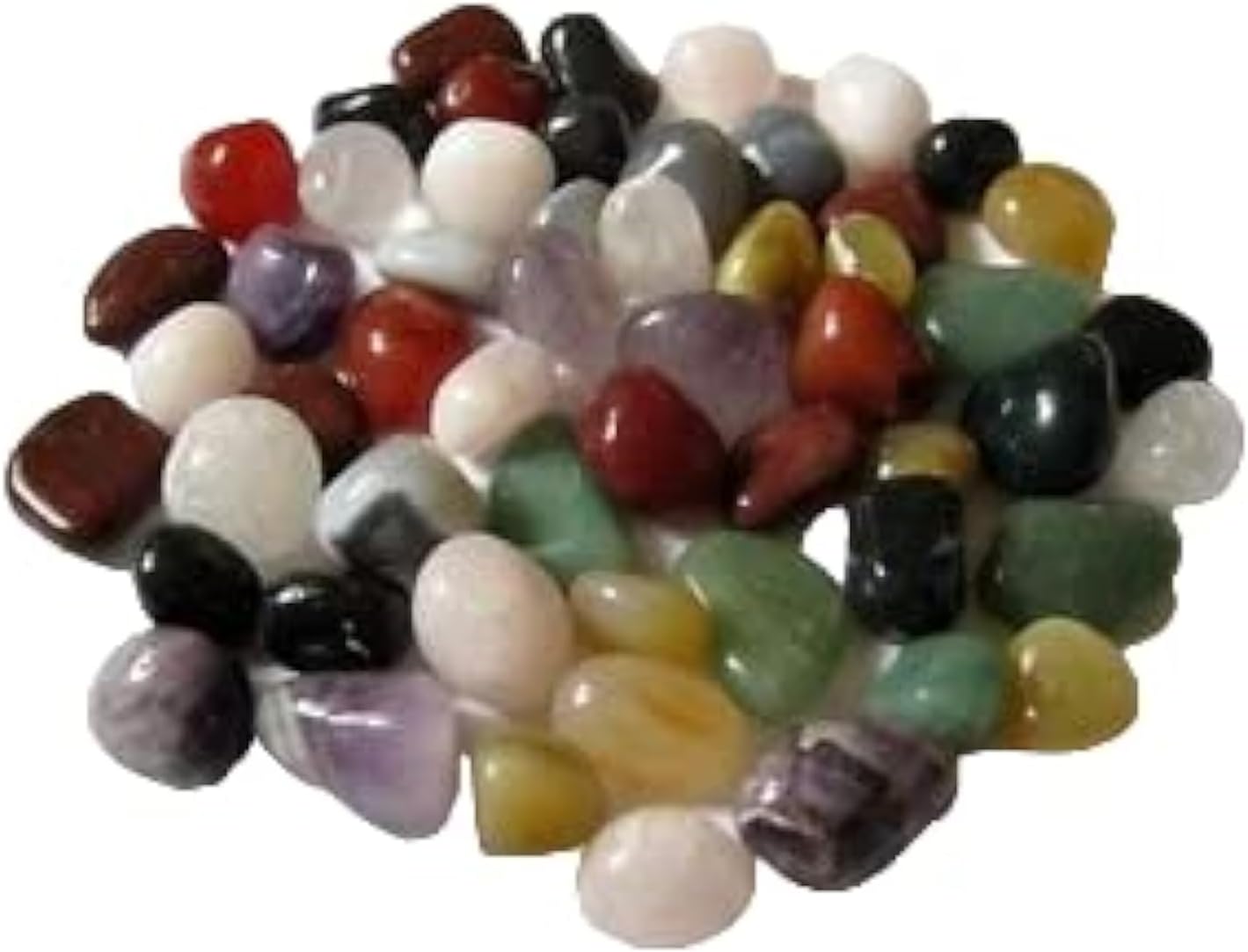 Beautiful Lot of Ten Pure Healing Multi Crystal Tumble Stones Reiki Crystal Healing Wellness Energy Gemstone Feng Shui Meditation