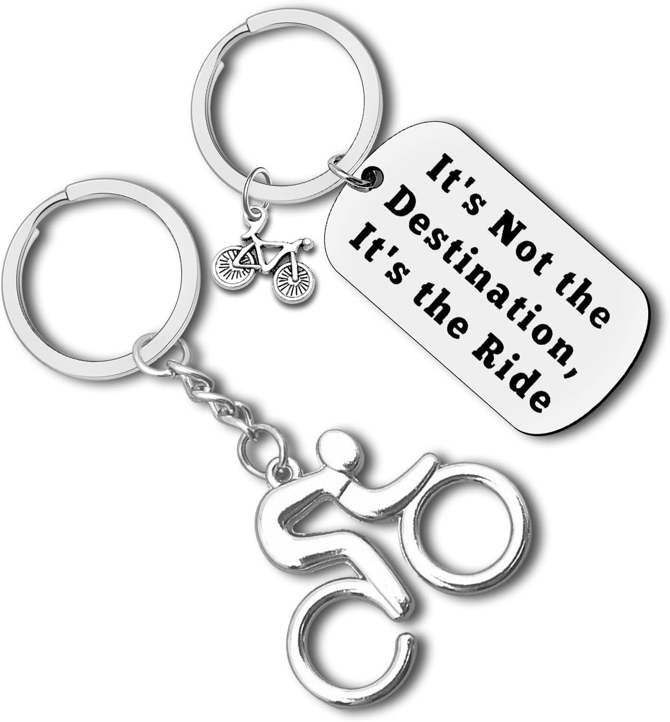 Dabihu Cycling Keychain Inspirational Biker Lovers Gifts Bike Motorcycle Gifts Encouragement Gift for Cyclist Bike Riding Gift for New Driver Cycling Enthusiast Mountain Biker Christmas Graduation