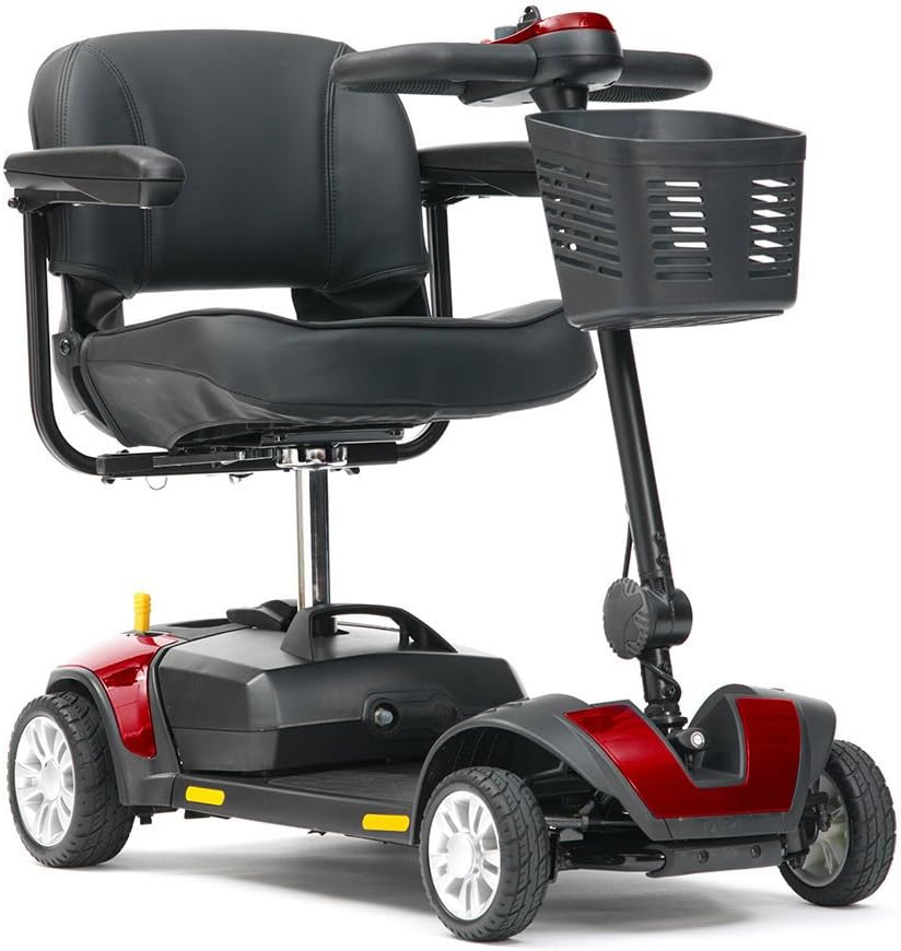 Livewell Jaunt 4mph Portable Travel Car Boot Mobility Scooter (Red)