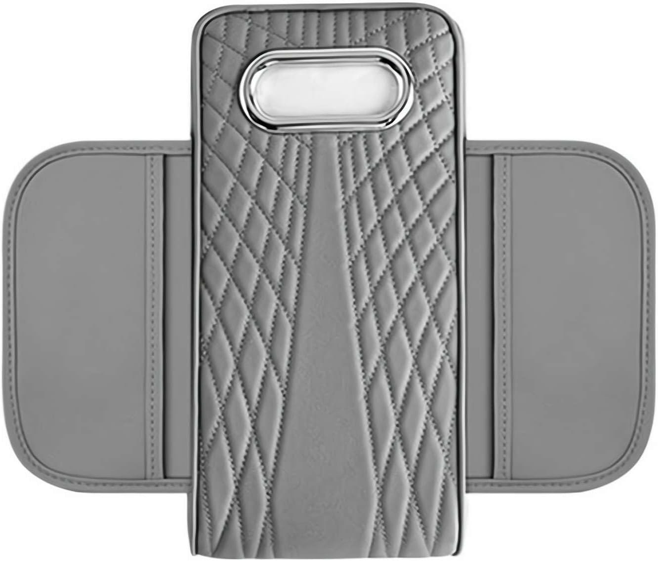 Designed for GMC Acadia 2024 2025 Leather Center Console Cover Pad, Armrest Cushion for Enhanced Driving Comfort, Easy Install Car Interior Accessories (Gray 1pcs)