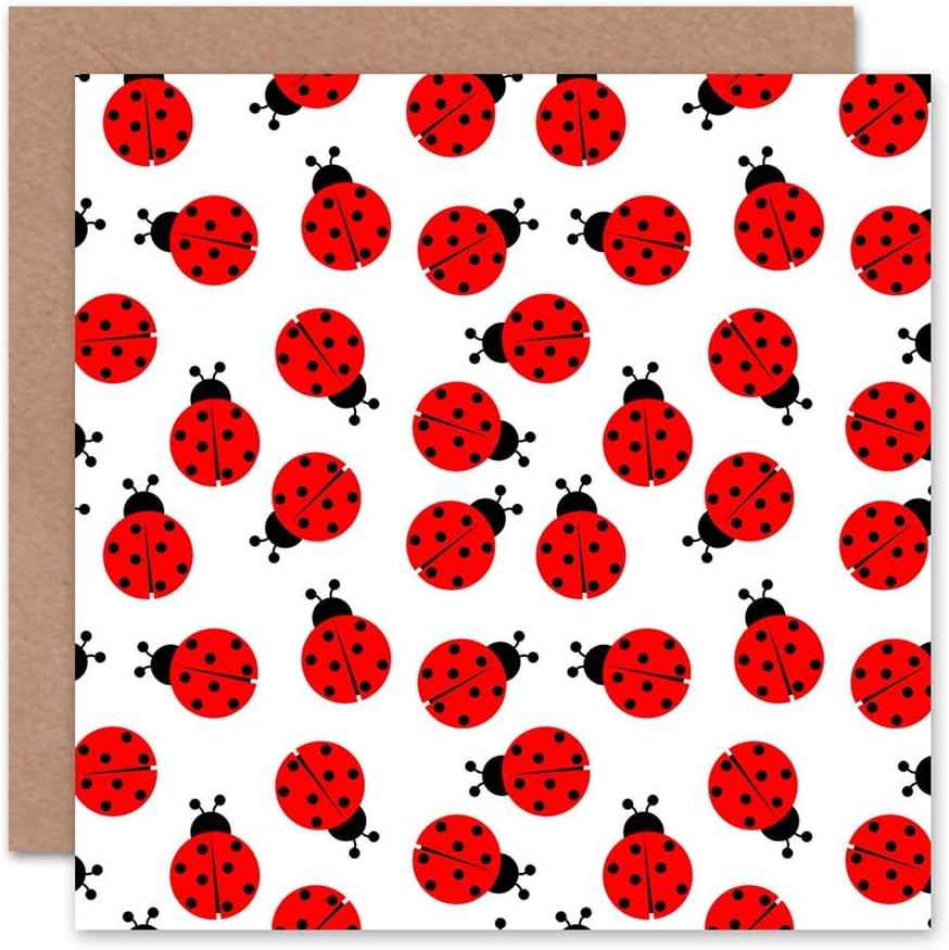 Wee Blue Coo Ladybug Birthday Card - Spotty Ladybird