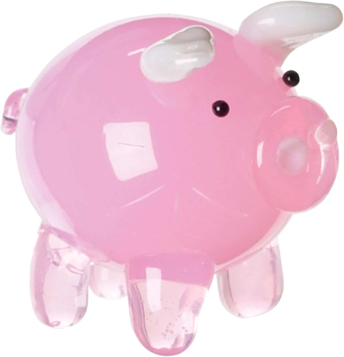 Miniature Glass Pig Figurine