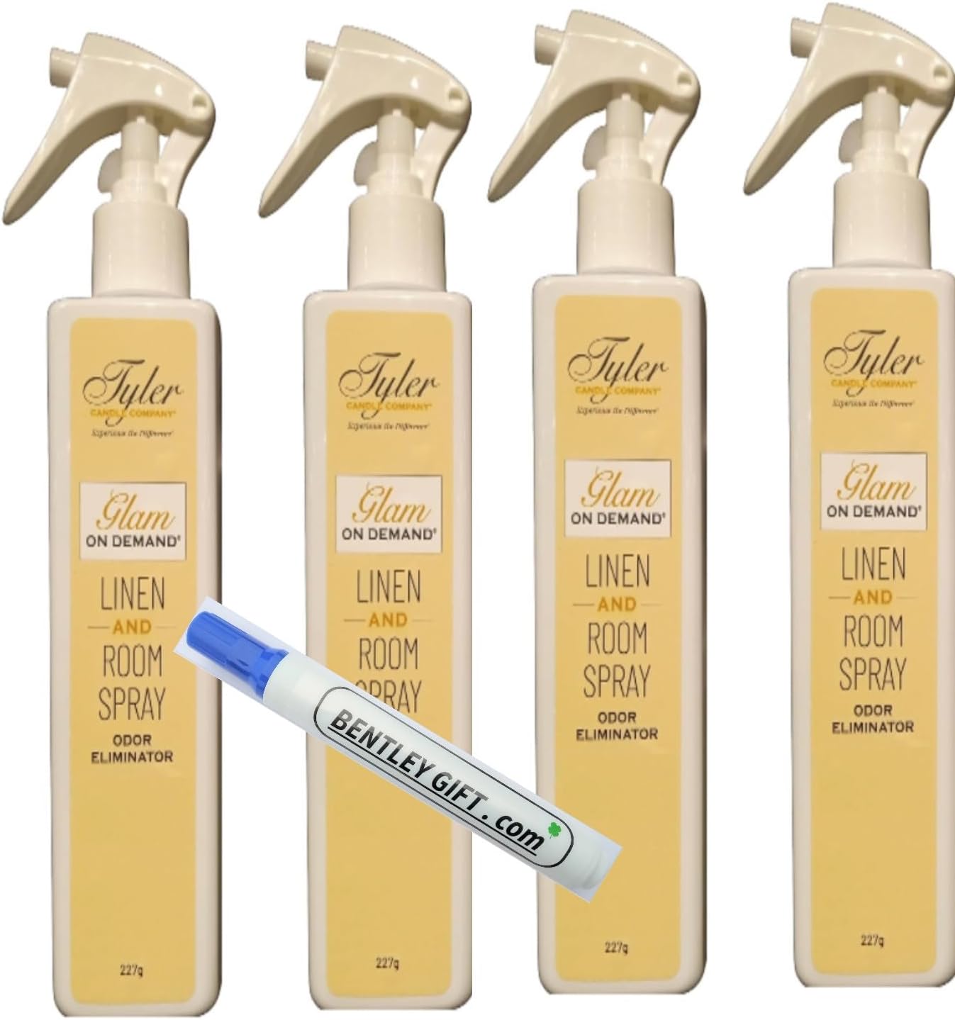 Tyler Candle Company - Spray On Demand - Diva fragrance - 227g / 8oz Pack of 4 w/a stain remover Pen