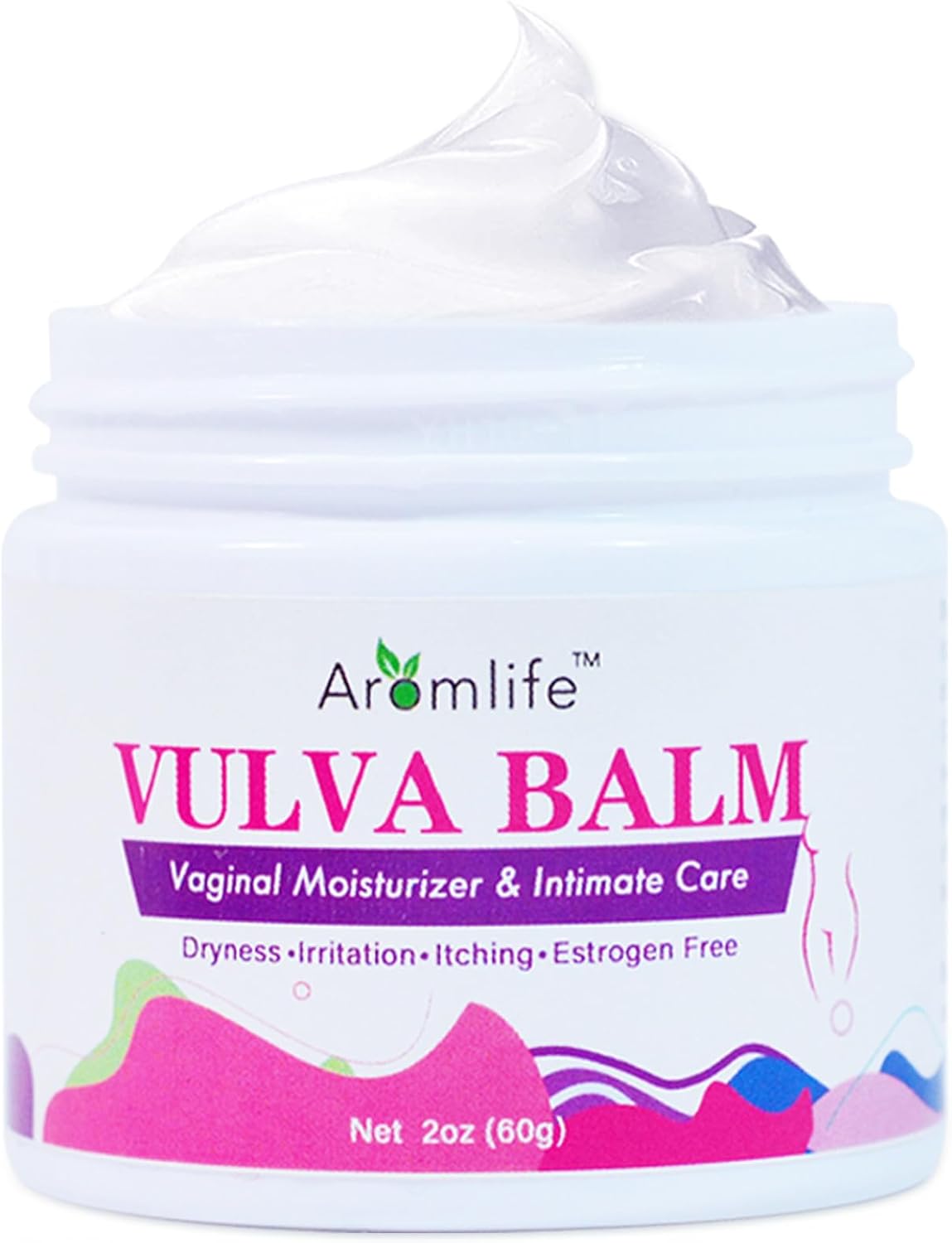 Vulva Moisture Balm Cream, for Female Dryness Cure and Support Itching Irritation, Vaginal Moisturizer Cream for Hoemone Balance 2 OZ. Pack Of 1