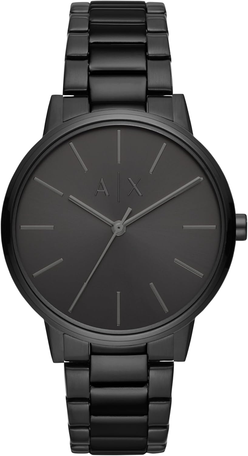 A|X Armani Exchange Men's Watch with Three-Hand Analog Display and Stainless Steel or Leather Band, Watch for Men