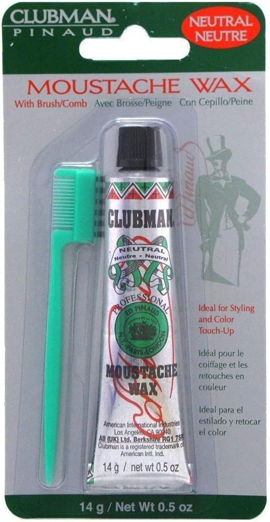 Clubman Moustache / Beard Wax Neutral (14 Grams)