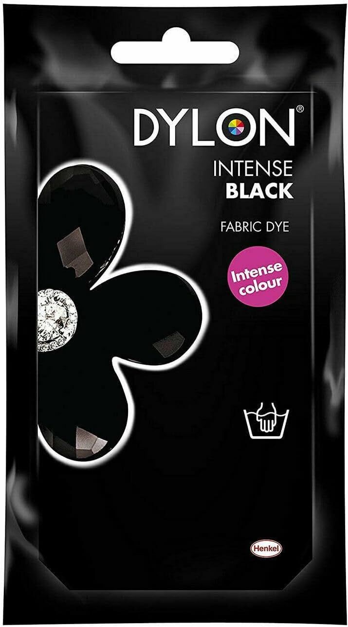 Velvet Black (12) Dylon Hand Dye Die 50g Clothes Fabric Dye