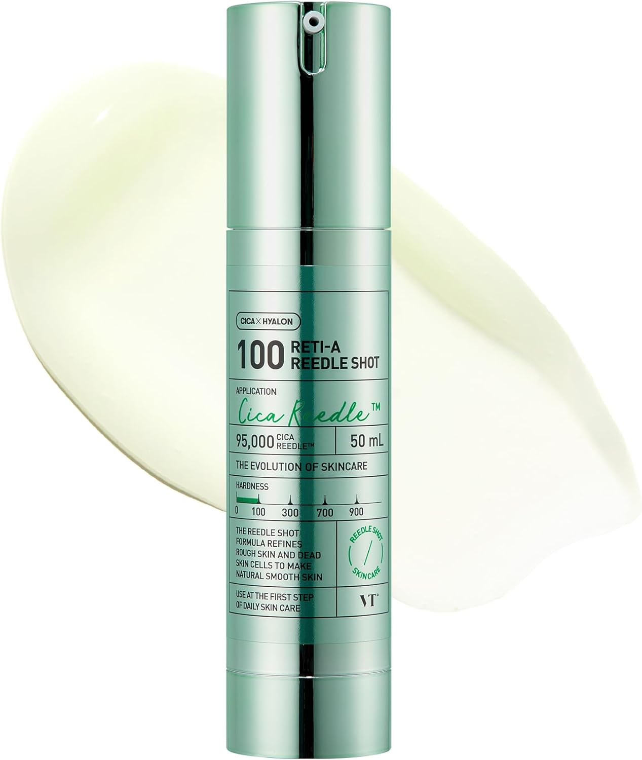 VT COSMETICS Reti-A Reedle Shot 100, Retinol(Vitamin A) Microneedling Serum, Repairing Exosome, Ideal for Retinol Beginner, Glass Skin, Korean Skin Booster 1.69Fl Oz(50ml)