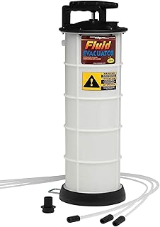 Mityvac MV7400 1.9 Gallon Automotive Fluid Evacuator Extractor Pump, Manual Operation, Chemical-Resistant Polyethylene, Automatic Overflow Prevention, Quick-Drain Spout, Large Stabilizing Base