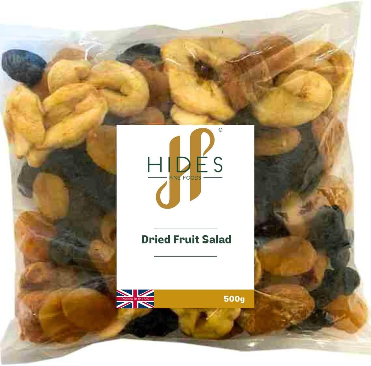 Hides Fine Foods - Dried Fruit Salad 500g - Suitable for Vegetarians - GMO Free - Snacking - Healthy Snack - Ideal for Breakfasts - Packed full of flavour