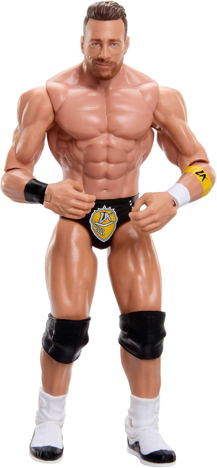 Mattel WWE LA Knight Action Figure, Main Event Series #155 6-inch Collectible with 10 Articulation Points & Life-Like Look, JCV47