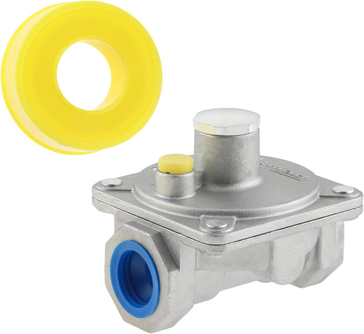 3/4" Natural Gas Pressure Regulator, Adjustable Natural Gas Regulator fits for NG/LPG Applications, Pressure 4"WC for NG, 10"WC for LPG; 1/2PSI Gas Regulator Fit for Commercial or Domestic Gas Stove