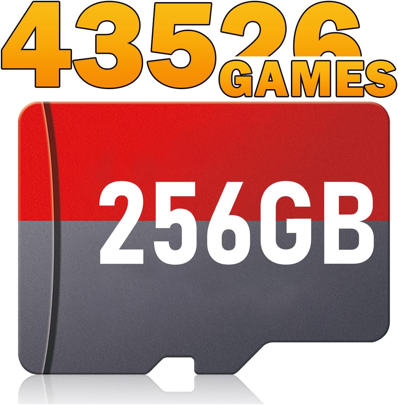 Retro Gaming Console Card with 43,552 Games – 256G Game Stick for Steam Deck, Preloaded with 73 Emulators, Batocera 37, Plug & Play Retro Game System